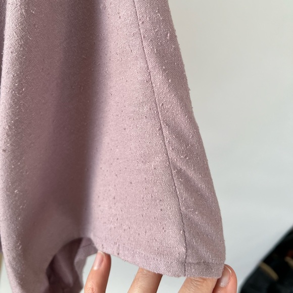 Jamie and the Jones Blank Canvas Top Petal Lavender Purple Raw Silk Drape Small - Picture 14 of 15